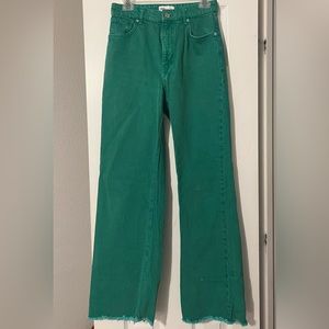 Zara green jeans